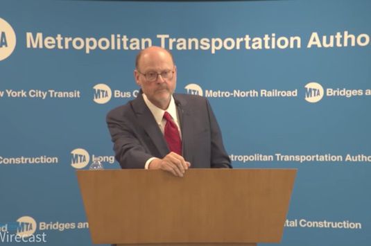 Lhota during Thursday's press conference.